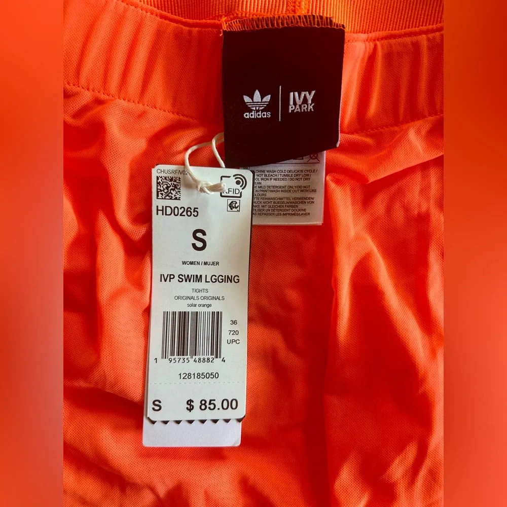 ADIDAS IVY PARK SOLAR ORANGE 3 PIECE SET….SZ SMALL. WOWZA😎 - Picture 11 of 11